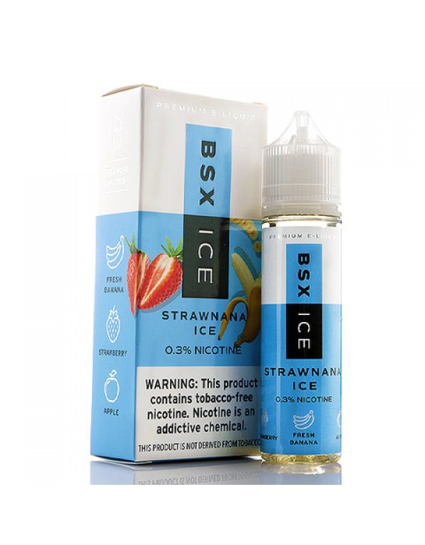 Strawnana Ice - Glas BSX Ice E-Juice (60 ml)