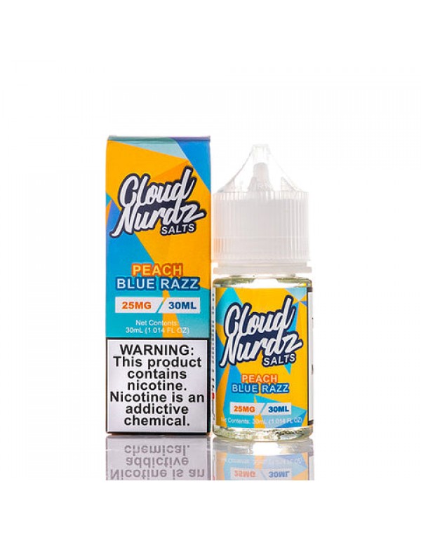 Peach Blue Raspberry Salt - Cloud Nurdz E-Juice