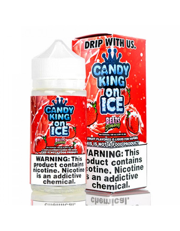 Strawberry Belts on Ice - Candy King E-Juice (100 ...