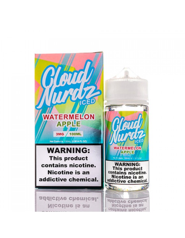 Watermelon Apple Iced - Cloud Nurdz E-Juice (100 ml)