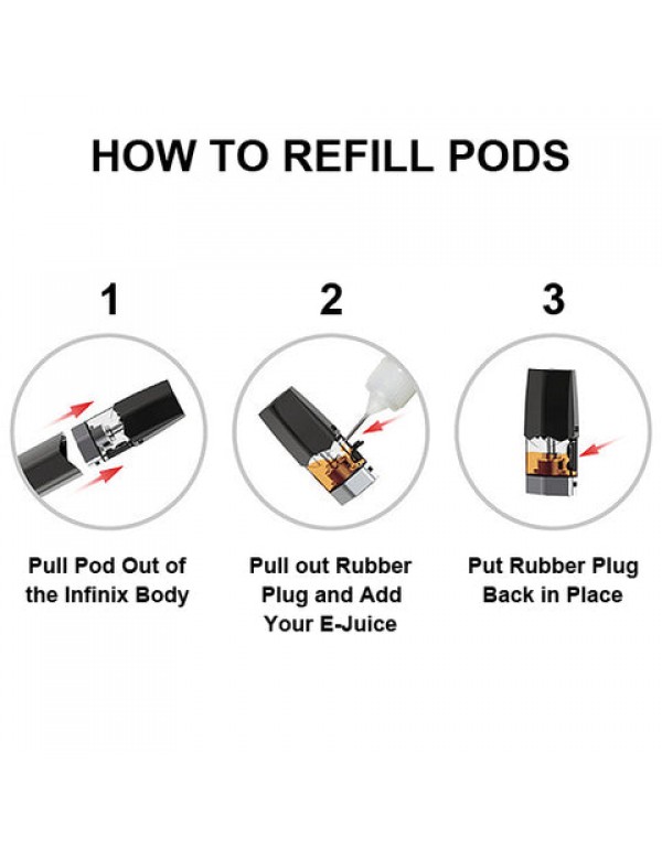 Smok Infinix Replacement Pod Cartridges w/ Coil (3 Pack)